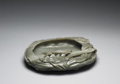 图片[2]-Jade water pot carved with a crab on a lotus leaf, Qing dynasty (1644-1911)-China Archive